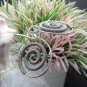 Hill Tribe Fine Sterling Silver Earrings Spring Roll Spiral Filigree Round Hoops