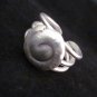 Fine Silver Jewelry Rings Ethno Anello Argento Adjustable Spiral Halo Band 46027
