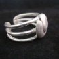 Fine Silver Jewelry Rings Ethno Anello Argento Adjustable Spiral Halo Band 46027