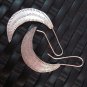 Silver Earrings Hill Tribe Handcraft Ethnic Artisan Moon Curves er028