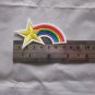 Iron on Sewing Patch Embroidered Emblem Cloth Applique Stardust Rainbow Meteor