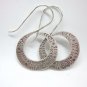 Fine Silver Earrings HillTribe Orecchini ÑеÑÑги Spiral Hooks 166030