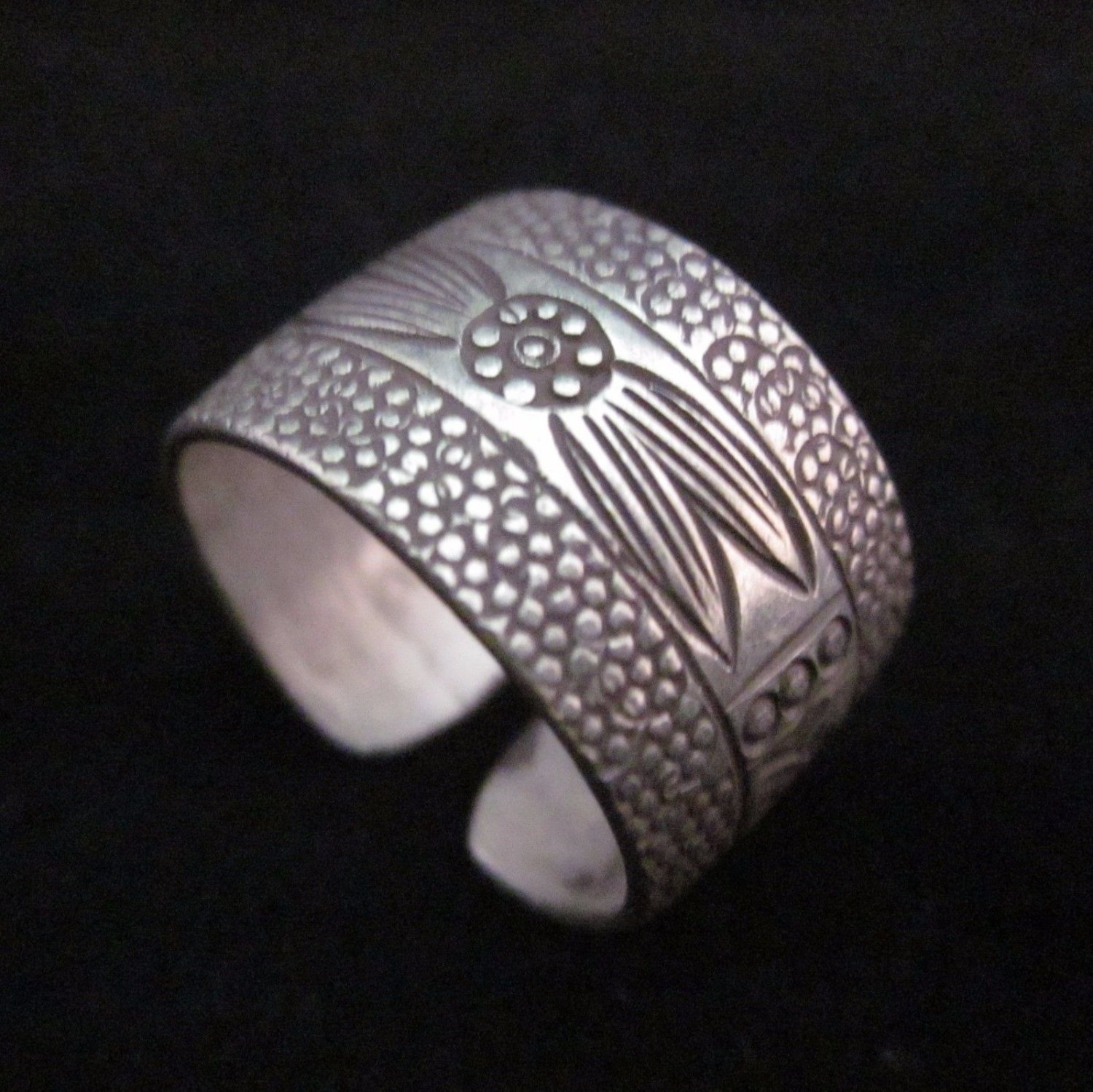 Fine Silver Jewelry Rings Ethno Anello Argento Adjustable Madacus BOHO 46025