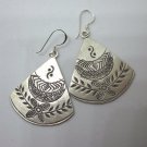 Fine Silver Earrings HillTribe Orecchini серьги Karen Tribal 166029