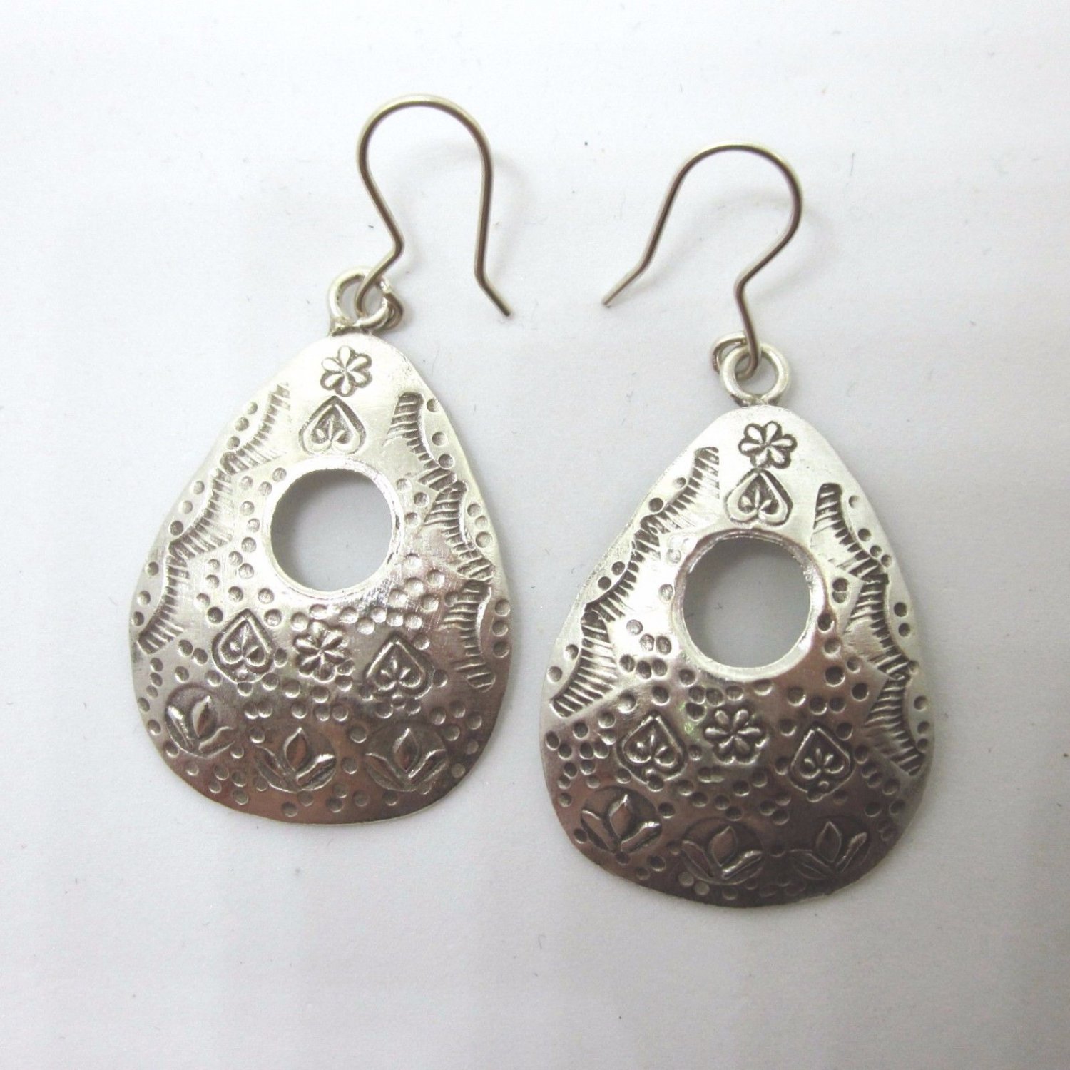 Fine Silver Earrings HillTribe Orecchini &Ntilde;�&ETH;&micro;&Ntilde;�&Ntilde;�&ETH;&sup3;&ETH;&cedil; Tribal Drop 166031