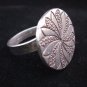 Fine Silver Rings Jewelry Ethno Anello Argento Adjustable Round Engraved 4606