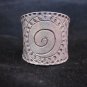 Fine Silver Rings Jewelry Ethno Anello Argento Adjustable Spiral Scale 4604