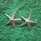 Hill Tribe Earrings Pure Silver Handcrafted Artisan Little Sea Stars er067