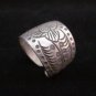 Fine Silver Jewelry Rings Ethno Anello Argento Adjustable Cosmos Band 46017