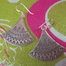 Hill Tribe Fine 925 Sterling Silver Earrings Bohemian style Hippie Boho chic