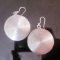 Hill Tribe Fine 925 Sterling Silver Earrings Circle Round Halo Spiral Filigree