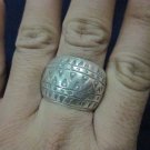 Fine Silver Rings HILLTRIBE Ethno Anello Argento Classic Jungle PUNK Dome 56042