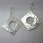 Fine Silver Earrings HillTribe Orecchini &Ntilde;�&ETH;&micro;&Ntilde;�&Ntilde;�&ETH;&sup3;&ETH;&cedil; Square Hammered 166011
