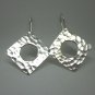 Fine Silver Earrings HillTribe Orecchini &Ntilde;�&ETH;&micro;&Ntilde;�&Ntilde;�&ETH;&sup3;&ETH;&cedil; Square Hammered 166011