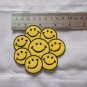 Iron on Sewing Patch Embroidered Emblem Cloth Applique Many Yellow Smiley Faces