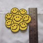 Iron on Sewing Patch Embroidered Emblem Cloth Applique Many Yellow Smiley Faces