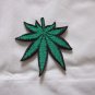 Iron-on Sewing Patch Embroidered Emblem Cloth Applique Cannabis Marijuana Hemp