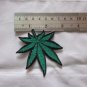 Iron-on Sewing Patch Embroidered Emblem Cloth Applique Cannabis Marijuana Hemp
