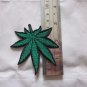 Iron-on Sewing Patch Embroidered Emblem Cloth Applique Cannabis Marijuana Hemp