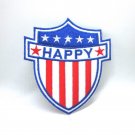 Iron On Patches Clothes Embroidered Badges Sewing DIY Happy United States USA Iron On Patches Clothes Embroidered Badges Sewing DIY Happy United States USA