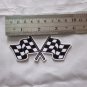 Iron-on Sewing Patch Embroidered Emblem Cloth Applique Biker Racing Flags Club