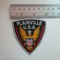 Iron-on Sewing Patch Embroidered Emblem Applique Plainville USA Sheriff Police