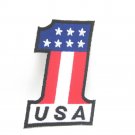 Iron On Patches Clothes Embroidered Badges Sewing DIY USA United States No.1