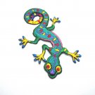 Iron On Patches Clothes Embroidered Badges Sewing Green Gecko Lizard Geco Tattoo Iron On Patches Clothes Embroidered Badges Sewing Green Gecko Lizard Geco Tattoo
