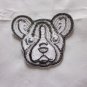 Iron on Sewing Patch Embroidered Emblem Cloth Applique PitchBul Dog Puppies Face
