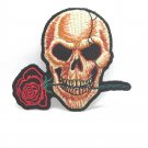 Iron On Patches Clothes Embroidered Fabric Badges Sewing DIY Punk Skull & Roses Iron On Patches Clothes Embroidered Fabric Badges Sewing DIY Punk Skull & Roses