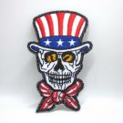 Iron On Patches Clothes Embroidered Badges Sewing DIY United States USA Skulls