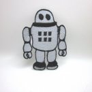 Iron On Patches Clothes Embroidered Badges Sewing DIY Robot Automaton Sci-fie