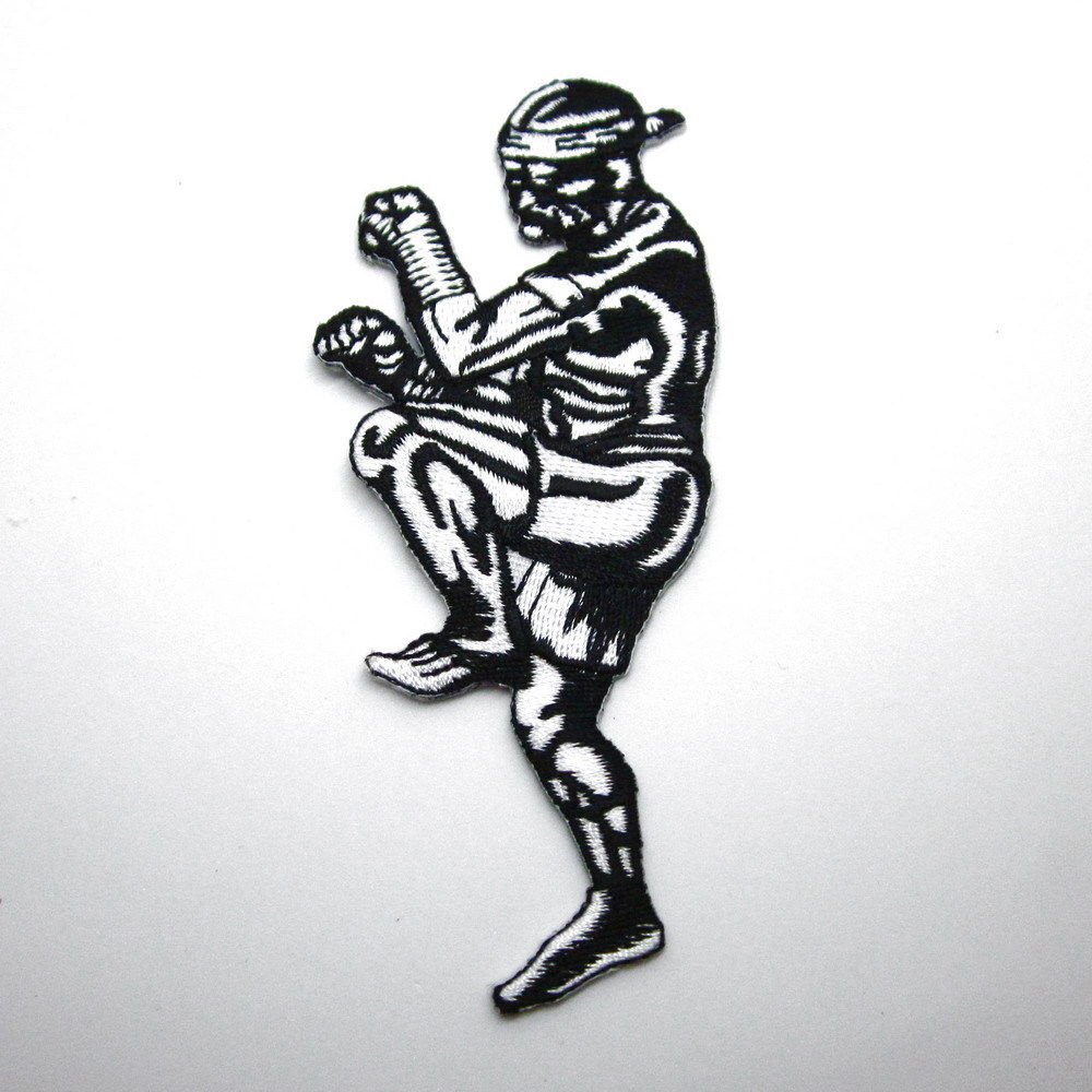 Iron On Patches Clothes Embroidered Badges Sewing MuayThai Thailand Fight Art