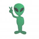 Iron On Patches Clothes Embroidered Badges Sewing DIY Green Aliens Hello V hands Iron On Patches Clothes Embroidered Badges Sewing DIY Green Aliens Hello V hands