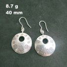 FINE SILVER EARRINGS 925 STERLING CRAFT Dangle 8g Dangle Donut Halo 23807
