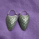 FINE SILVER EARRINGS 925 STERLING CRAFT VINTAGE TRIBAL JEWELRY WOMEN LOT1725