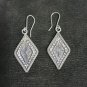 FINE SILVER EARRINGS VINTAGE CRAFT DANGLE ARTISAN 9g RETRO DROP #E008