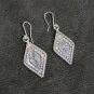 FINE SILVER EARRINGS VINTAGE CRAFT DANGLE ARTISAN 9g RETRO DROP #E008