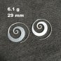 FINE SILVER EARRINGS VINTAGE CRAFT DANGLE ARTISAN 6g FILIGREE ROUND #E010