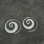 FINE SILVER EARRINGS VINTAGE CRAFT DANGLE ARTISAN 6g FILIGREE ROUND #E010