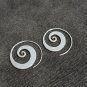 FINE SILVER EARRINGS VINTAGE CRAFT DANGLE ARTISAN 6g FILIGREE ROUND #E010
