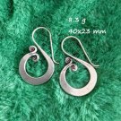 Fine Sterling Silver Earrings 925 Handcraft Tribal Jewelry Hoops Vintage ERA1213 Fine Sterling Silver Earrings 925 Handcraft Tribal Jewelry Hoops Vintage ERA1213