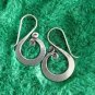 Fine Sterling Silver Earrings 925 Handcraft Tribal Jewelry Hoops Vintage ERA1213