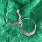 FINE SILVER EARRINGS 925 STERLING CRAFT VINTAGE TRIBAL FASHION ARTISAN LOT1612