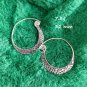 FINE SILVER EARRINGS 925 STERLING CRAFT VINTAGE TRIBAL FASHION ARTISAN LOT1612