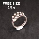 Fine Silver Rings Sterling 925 Vintage Craft Jewelry Karen Adjustable Size R405