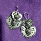 FINE SILVER EARRINGS 925 STERLING CRAFT VINTAGE TRIBAL JEWELRY WOMEN LOT1727