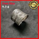 FINE SILVER RINGS 925 STERLING リング BAGUE ADJUSTABLE SIZE FLOWER JUNGLE THEME FINE SILVER RINGS 925 STERLING リング BAGUE ADJUSTABLE SIZE FLOWER JUNGLE THEME