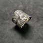 FINE SILVER RINGS 925 STERLING &atilde;�&ordf;&atilde;�&sup3;&atilde;�&deg; BAGUE ADJUSTABLE SIZE FLOWER JUNGLE THEME
