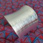 Fine Silver Bangles Sterling 925 Cuff Craft Free Size Vintage Scratch BA001